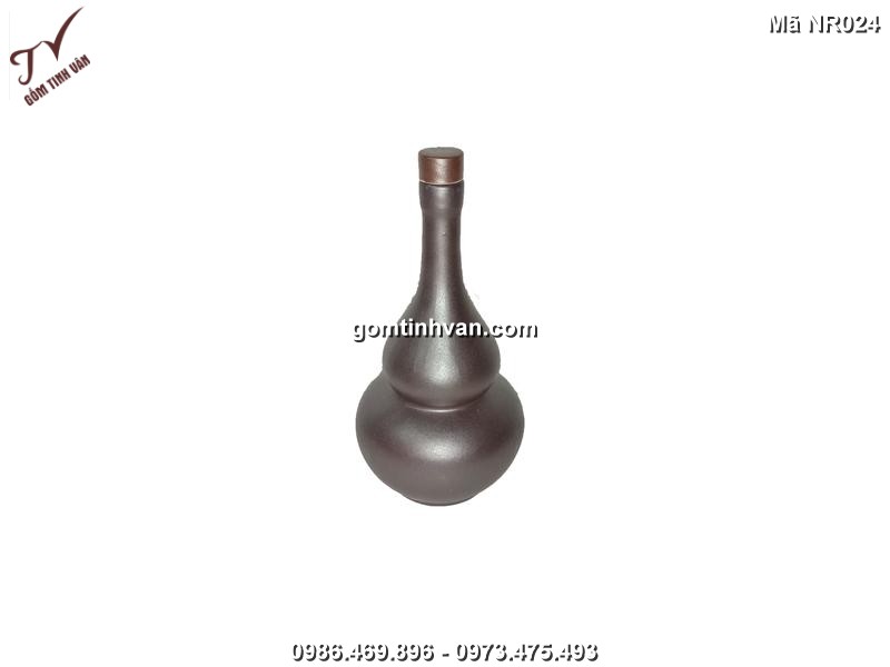 Nậm rượu gốm sứ bát tràng - 0,75 lít - NR024