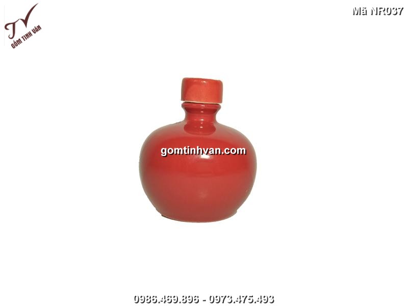 Nậm rượu gốm sứ bát tràng - 0,33 lít - NR037