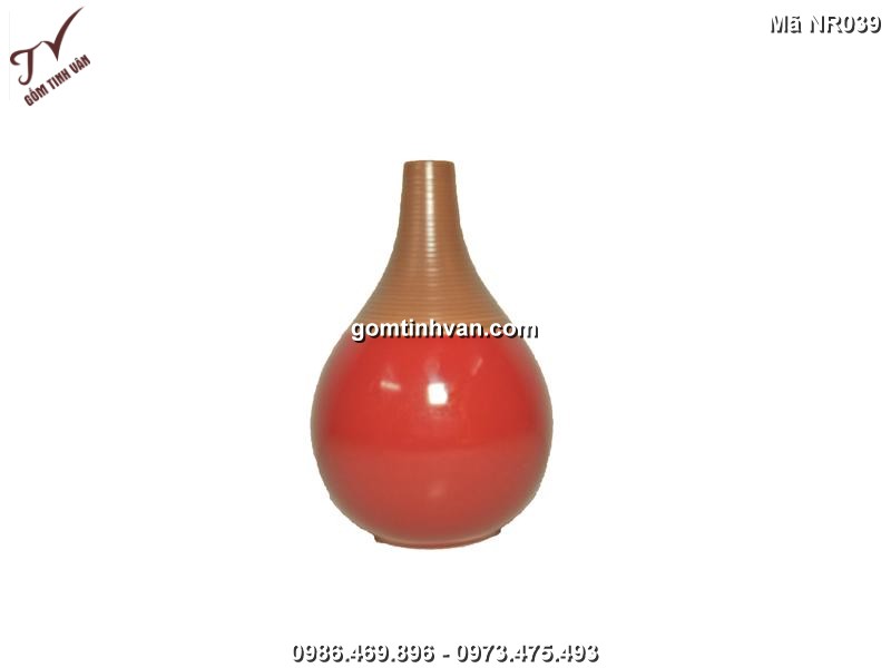 Nậm rượu gốm sứ bát tràng - 0.5lít - NR039