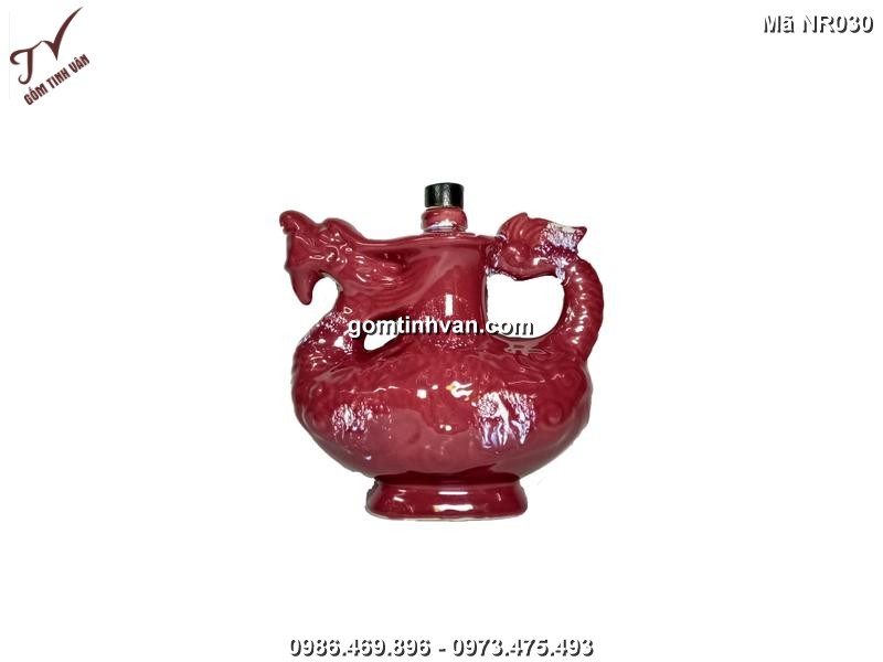 Nậm rượu gốm sứ bát tràng - 1lít - NR030