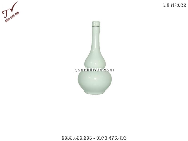 Nậm rượu gốm sứ bát tràng - 0.75 lít - NR032