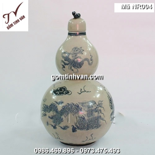 Hồ lô song long chầu nguyệt - NR004