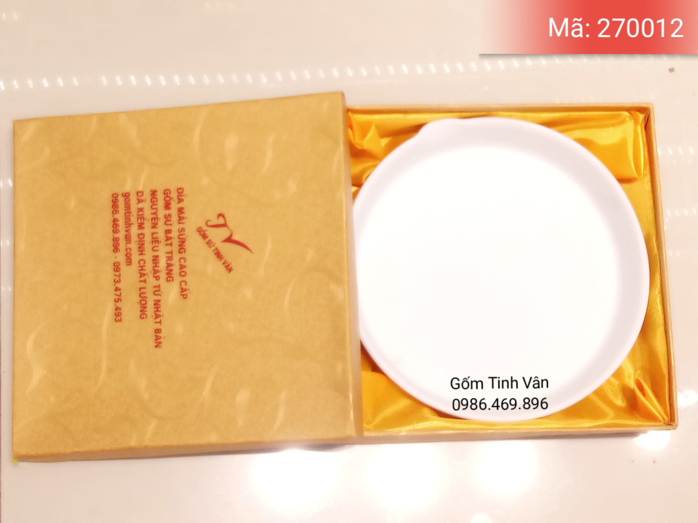 Đĩa mài sừng tê giác cao cấp, mã 270012, đk 24 cm, sản xuất theo công nghệ Nhật Bản, vẽ vàng 24 k