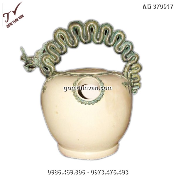 Bình vôi cổ quai rồng - kích thước: 40x48 - 370017