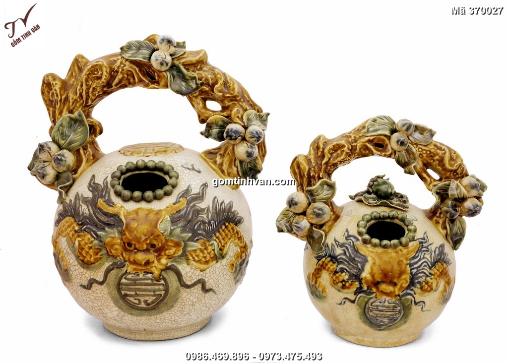 Bình vôi men rạn cổ - 370027