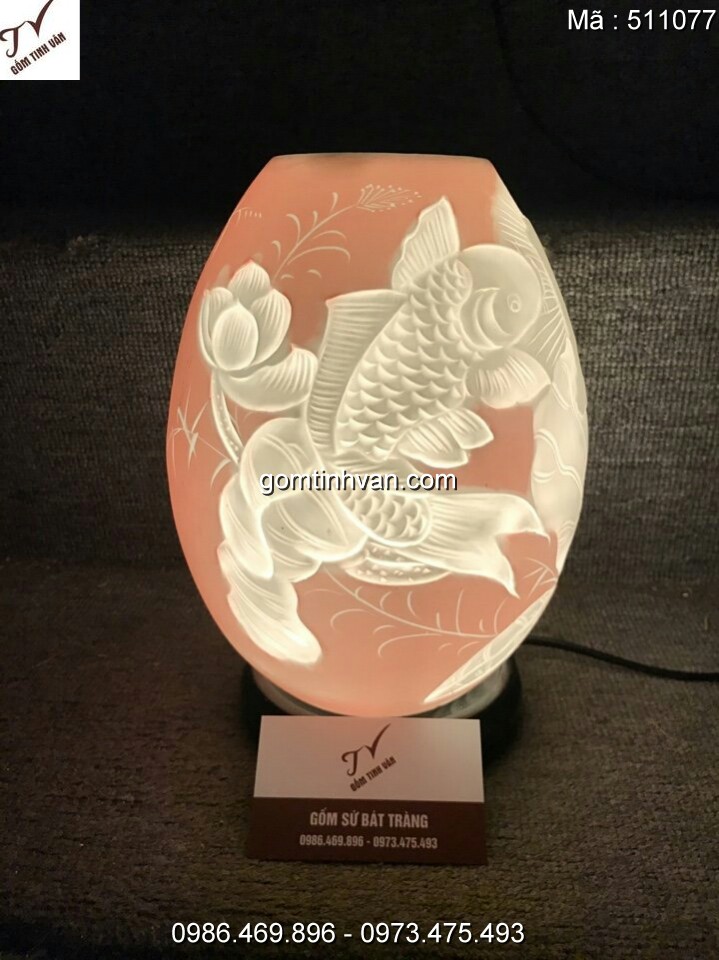 Đèn xông tinh dầu điện gốm sứ bát tràng - 511077