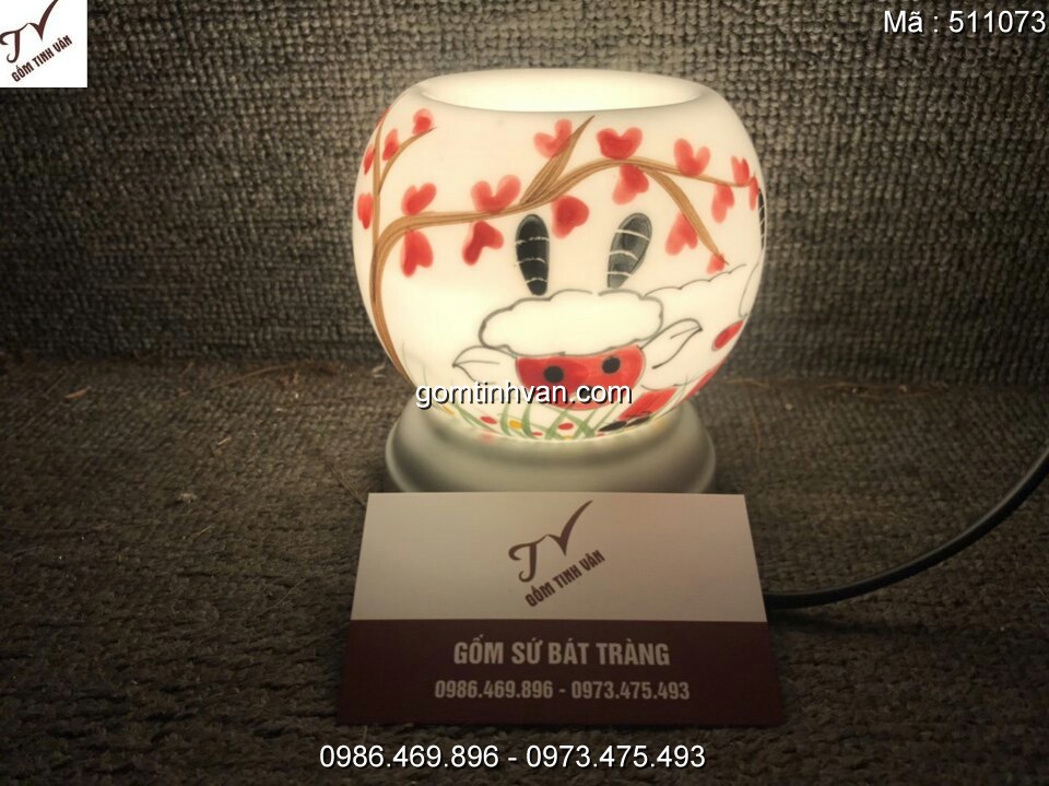 Đèn xông tinh dầu gốm sứ bát tràng - 511073