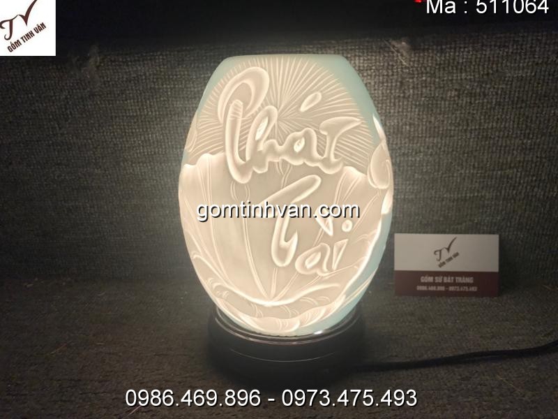 Đèn xông tinh dầu gốm sứ bát tràng - 511064