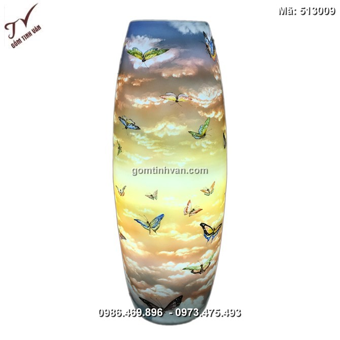 Đèn sứ thấu quang mộng hồ điệp- 513009