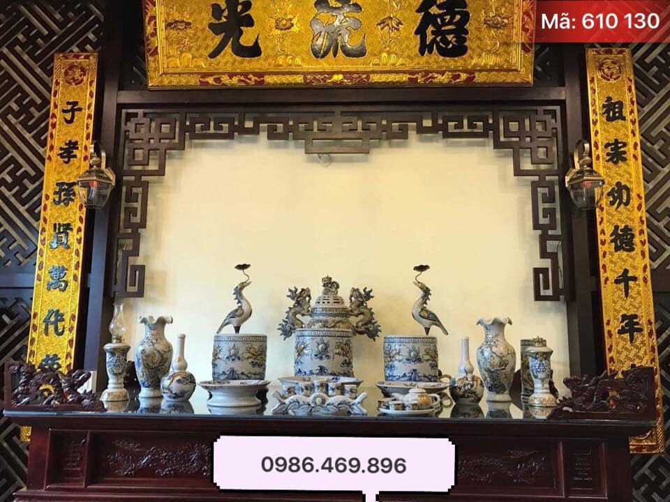 tron bo do tho cung gia tien, gom su bat trang tinh van, ma 610130, ran co dap noi