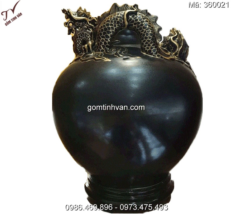 Bình hút phong thủy gốm sứ bát tràng - 360021