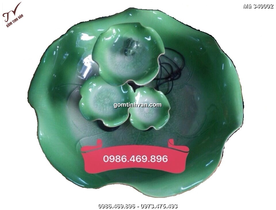 Bát nước phong thủy gốm sứ bát tràng - 340002