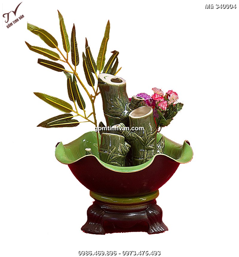 Bát nước phong thủy gốm sứ bát tràng - 340004