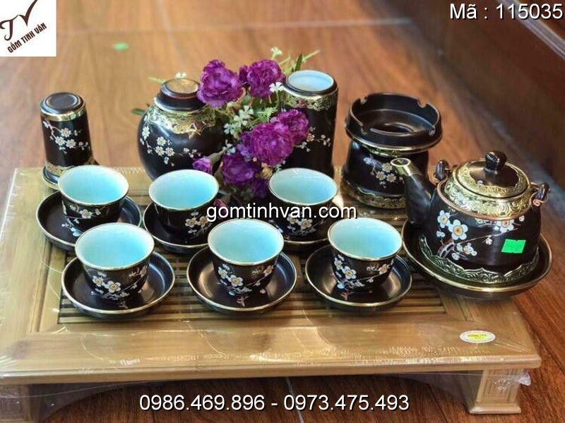 Ấm chén độc đáo gốm sứ bát tràng - 115035