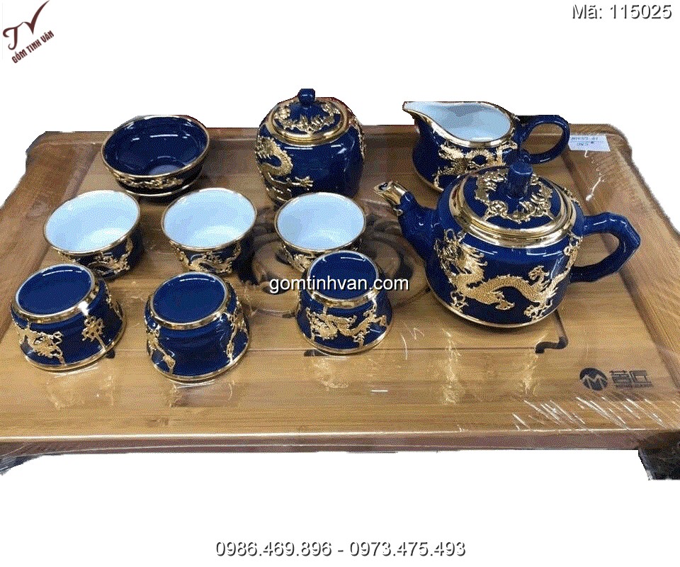 Ấm chén độc đáo gốm sứ bát tràng - 115025