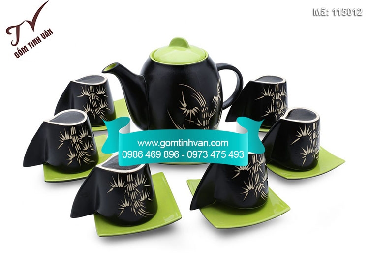 Bộ ấm chén vây cá - 115012