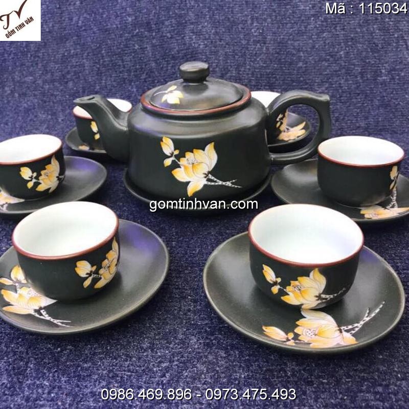 Ấm chén độc đáo gốm sứ bát tràng - 115034
