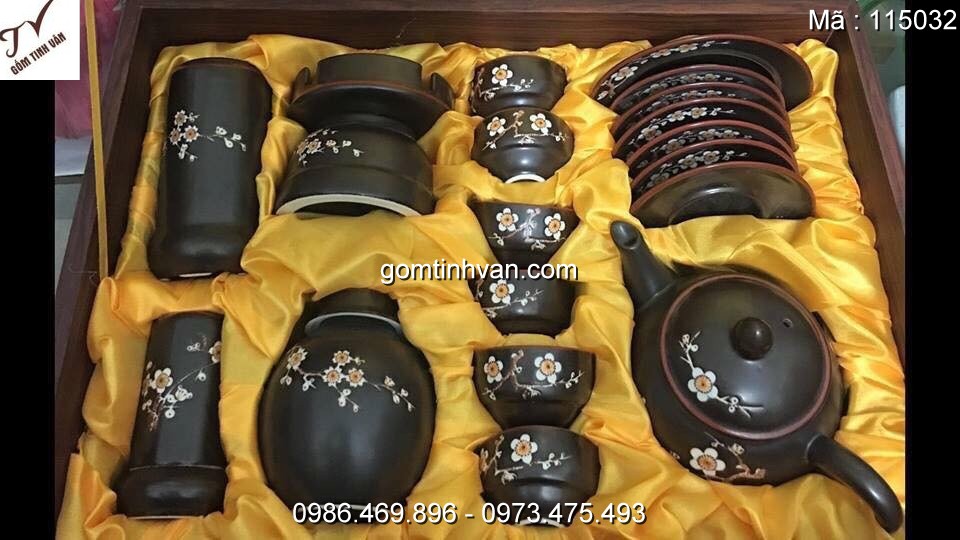 Ấm chén độc đáo gốm sứ bát tràng - 115032