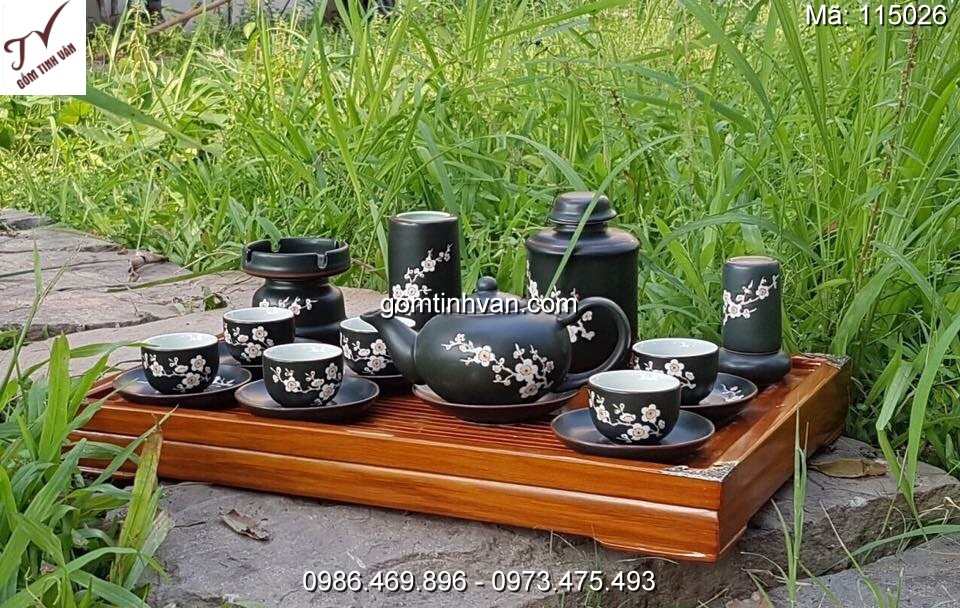 Ấm chén gốm sứ bát tràng - 115026