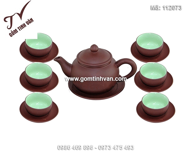Bộ ấm chén gốm tử sa - 112073