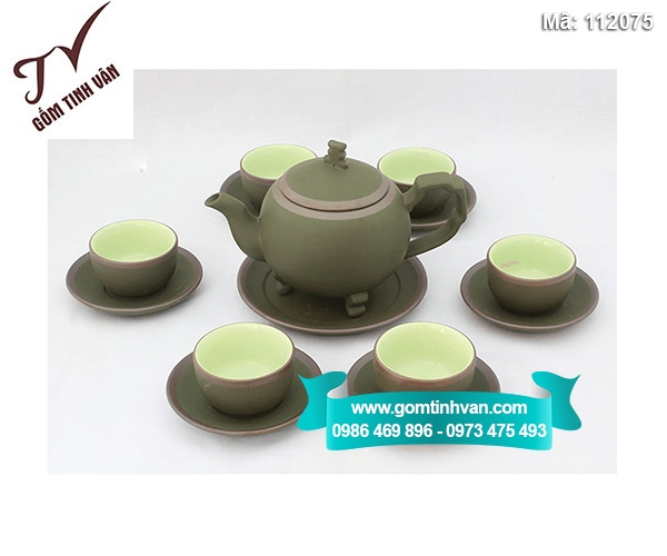 Bộ ấm chén gốm tử sa - 112075
