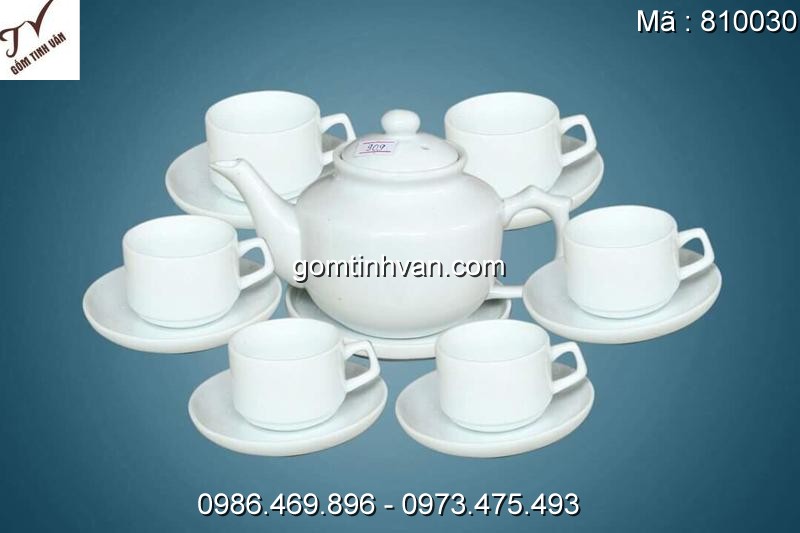 Ấm chén in logo gốm sứ bát tràng - 810030