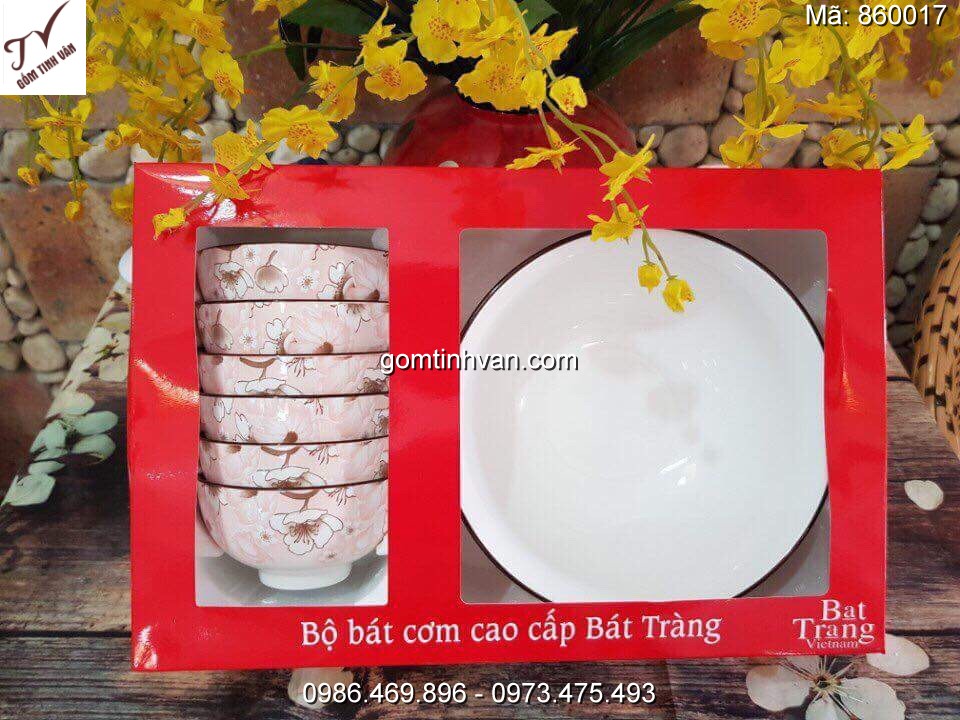 Bộ chén đĩa quà tặng in logo - 860017