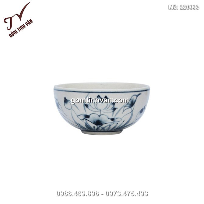 Bát cơm - vẽ sen - 220003