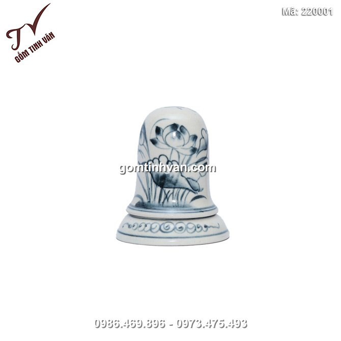 Ống đựng tăm - vẽ sen - 220001