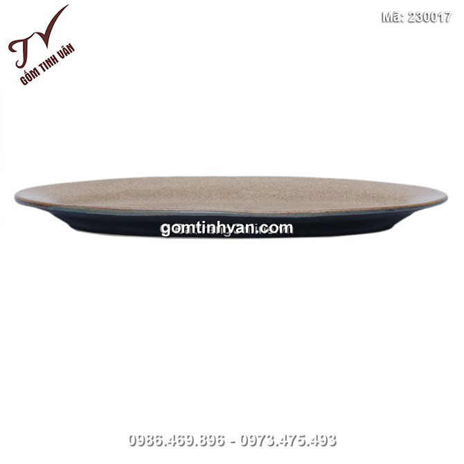 Đĩa bầu dục dài 27.5cm, rộng 18cm - 230017
