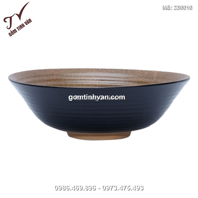 Tô nông loe miệng đường kính 21.6cm, cao 6.8cm - 230010
