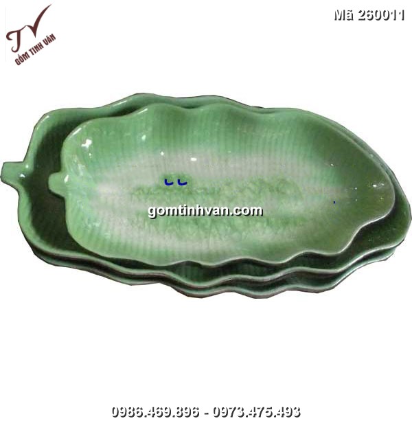 Đĩa men thủy tinh hình quả chuối-260011
