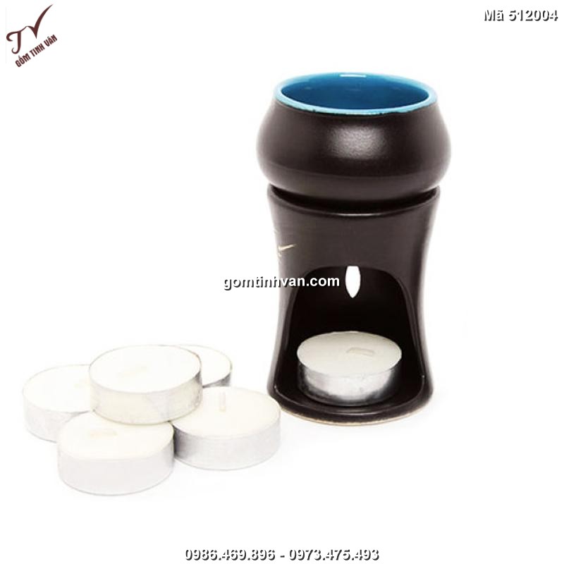 Đèn xông tinh dầu nến gốm sứ bát tràng - 512004