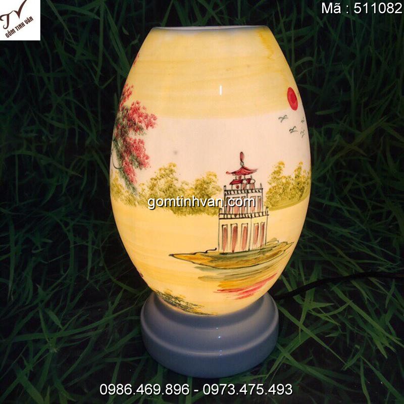 Đèn xông tinh dầu điện gốm sứ bát tràng - 511082