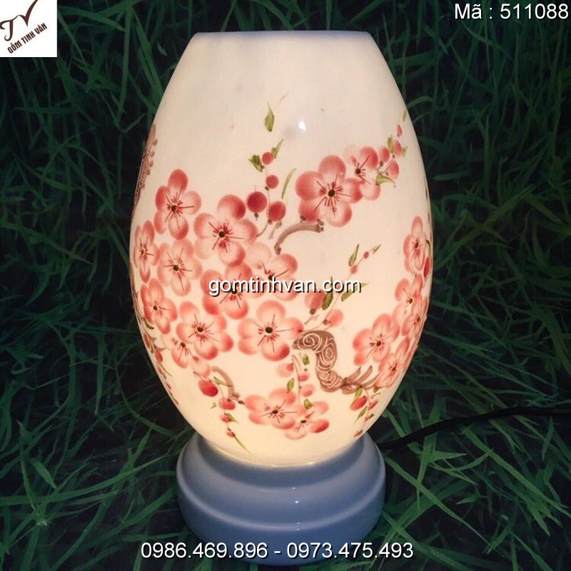 Đèn xông tinh dầu điện gốm sứ bát tràng - 511088