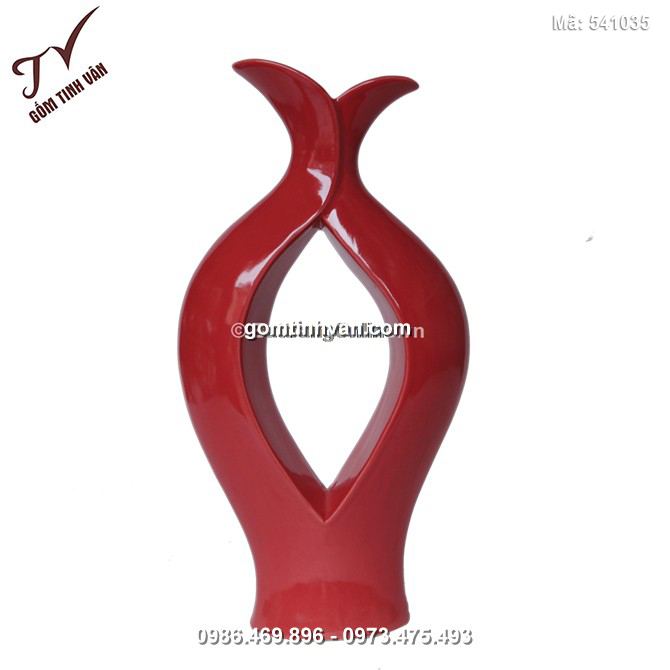 Lọ hoa trang trí chiếc lá - 541035