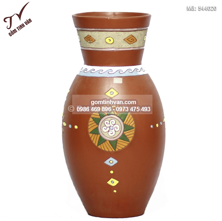 Bình gốm cổ thắt - 544020