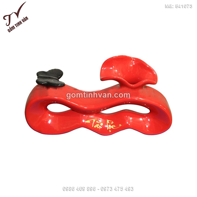 Bình hoa dải lụa uốn tài lộc - 541073