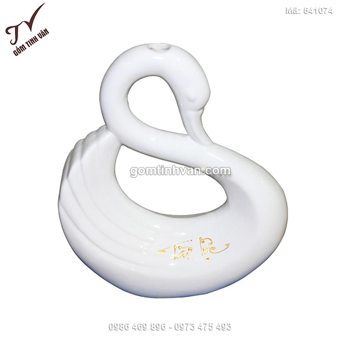 Bình hoa nghệ thuật thiên nga tài lộc - 541074
