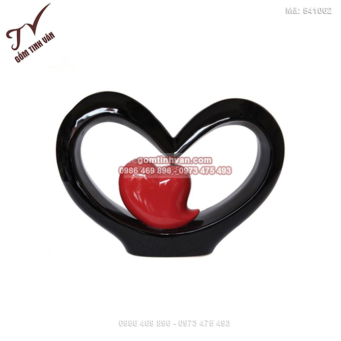 Bình trang trí đôi tim yêu - 541062