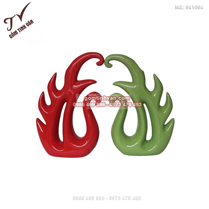 Bình trang trí lá dương xỉ cách điệu - 541064