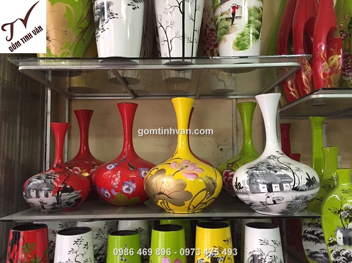 Bình hoa nghệ thuật vẽ hoa, phong cảnh - 541088