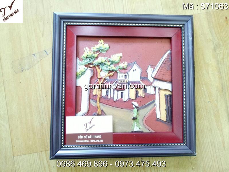 Tranh đắp nổi gốm sứ bát tràng - 571063