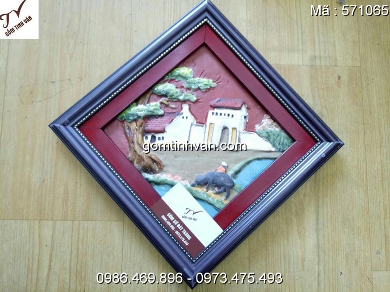 Tranh gốm sứ đắp nổi - 571065