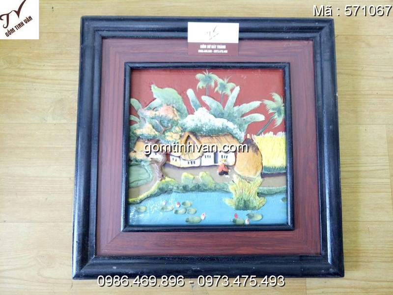 Tranh gốm sứ đắp nổi - 571067