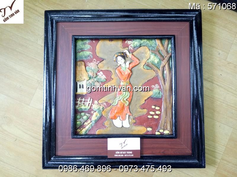 Tranh gốm sứ đắp nổi - 571068