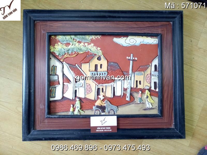 Tranh gốm sứ đắp nổi - 571071