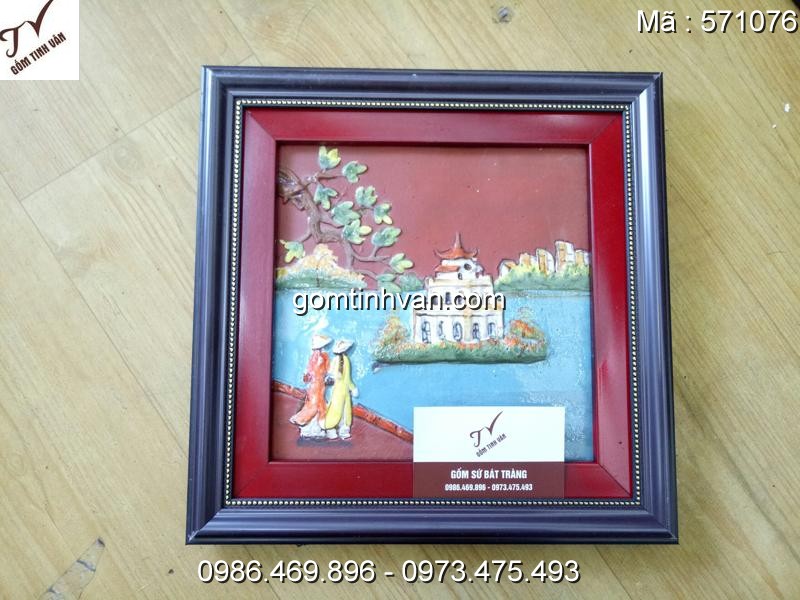 Tranh đắp nổi gốm sứ bát tràng - 571076