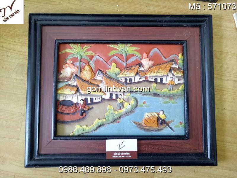 Tranh gốm đắp nổi - 571073