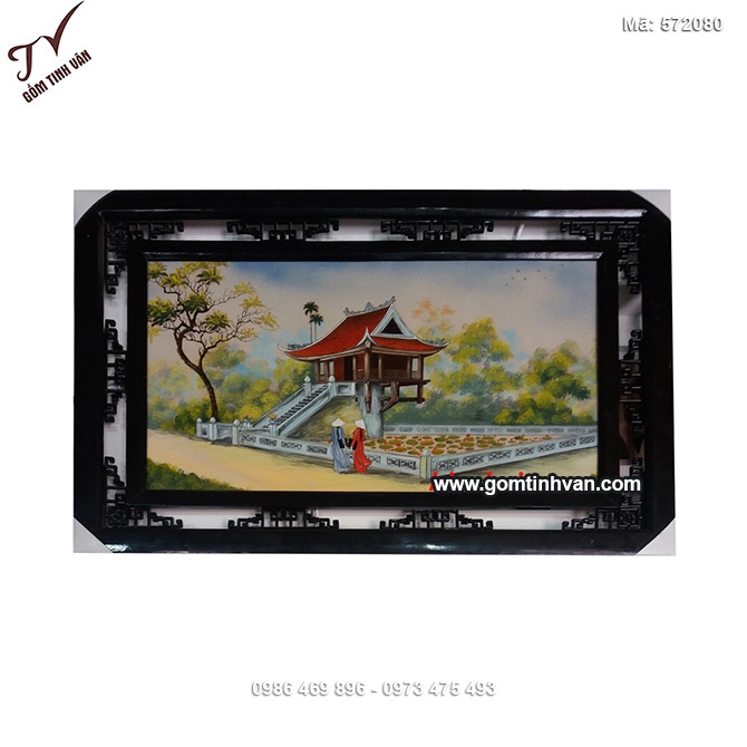Tranh sứ chùa một cột - 572080